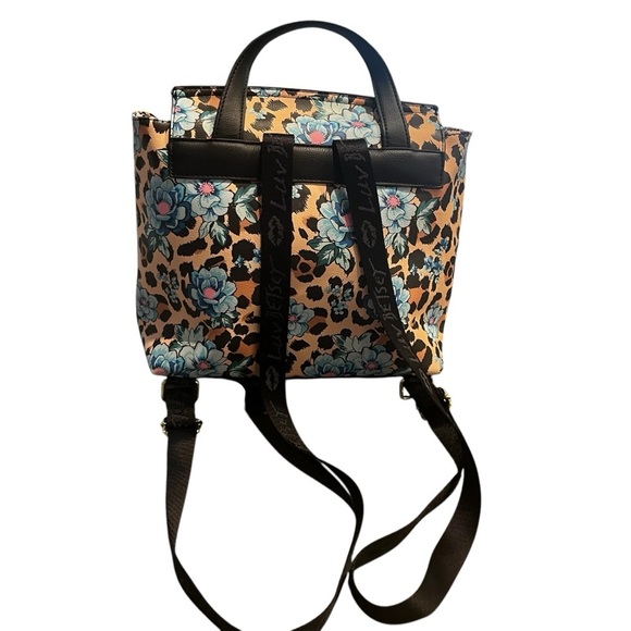 Luv Betsey Zooey Ocelot Floral Backpack - Picture 3 of 15